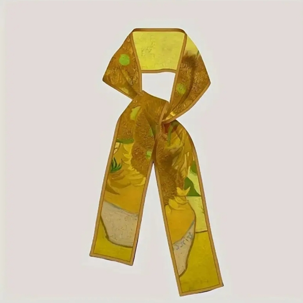 4 pcs. Satin Printed Twillys/Scarves - Picture 4 of 11